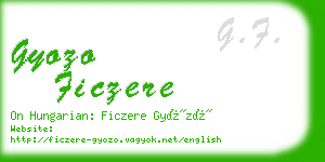 gyozo ficzere business card